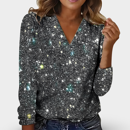 Claudia | Haut à paillettes et diamants