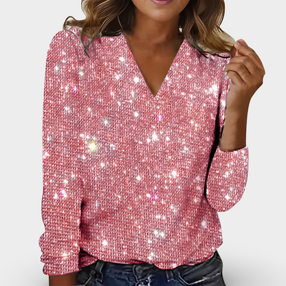 Claudia | Haut à paillettes et diamants