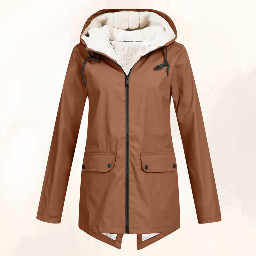 Nordika ⏐ Veste d'hiver imperméable avec doublure en fourrure douce